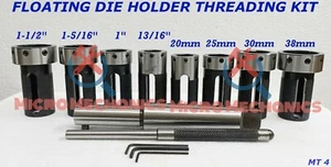 MK4 Drehbank Reitstock Matrizenhalter Schwimmende Aktion Gewindeschneidsatz - Bild 1 von 1
