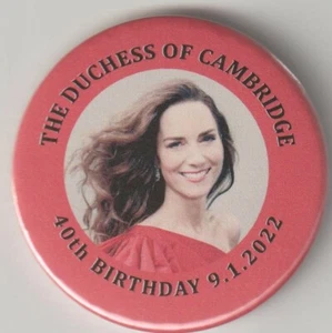 Kate Middleton, Duchess of Cambridge, 40th birthday souvenir fridge magnet 2022 - Picture 1 of 1