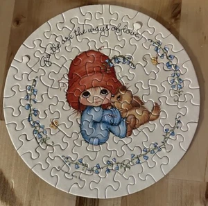 VINTAGE “ Love is Gentle” HALLMARK SPRINGBOK MINI JIGSAW PUZZLE - Picture 1 of 4