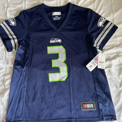 Nueva con etiquetas - Camiseta deportiva para mujer Seattle Seahawks Russell Wilson #3 NFL talla pequeña Foto 1 de 4
