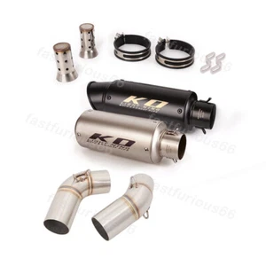 Exhaust Muffler Mid Link Pipe For Ducati Monster 696 695 795 796 1100 DB Killer - Picture 1 of 12
