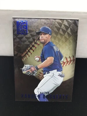 Xander Bogaerts Luxury Suite Gold Foil Blue Parallel 2022 Capstone #156 Red Sox - Image 1 of 4