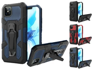 for iPhone 13 Pro Max 6.7" Case Pocket Clipper Stand Armor Hybrid Cover+Prytool - Picture 1 of 6