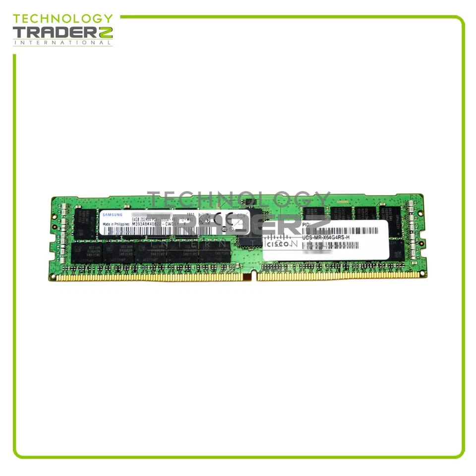 ** UCS-MR-X64G4RS-H Cisco 64GB PC4-21300 DDR4-2666MHz ECC REG Quad Rank Memory** - Image 1 of 1