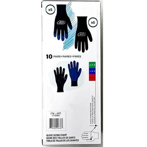 1718583, BBH Spring Work Gloves Latex Coated Multicolor 10 Pairs, 770402046400 - Picture 1 of 12