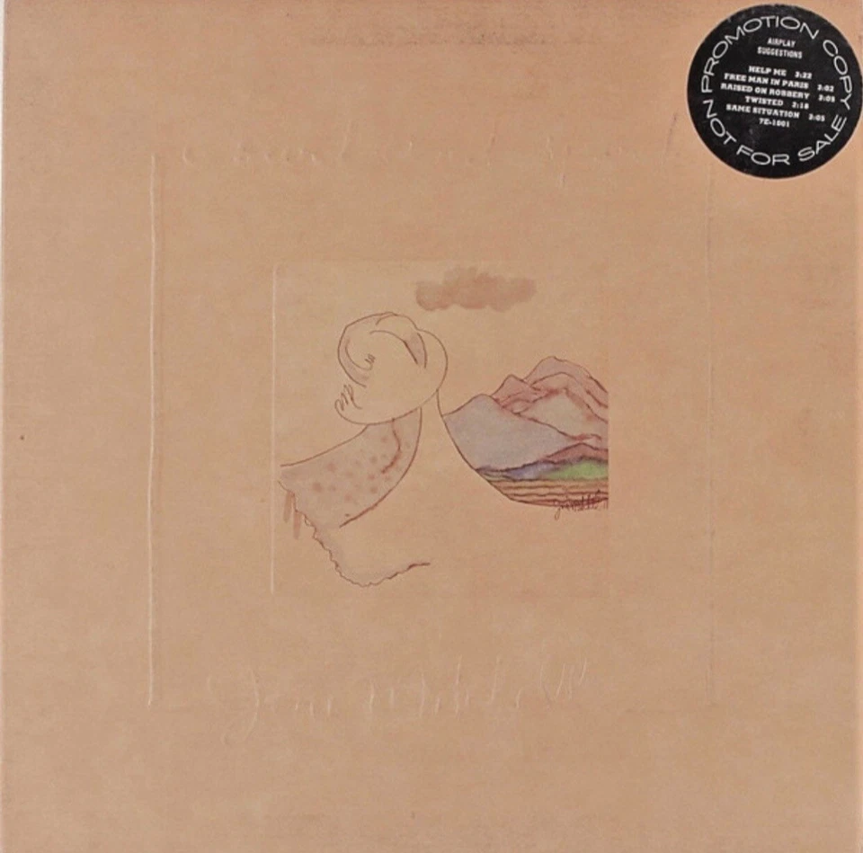 Joni Mitchell Court and Spark White Label Promo Vinyl Record LP Asylum Folk Rock - Image 1 of 4