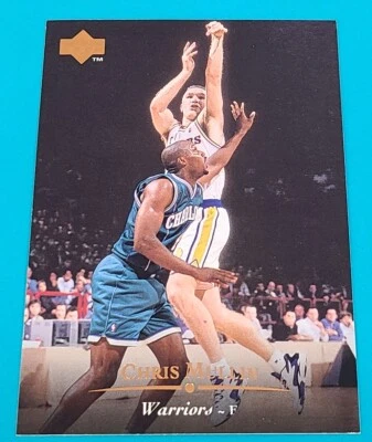 1995-96 Upper Deck #117 Chris Mullin Golden State Warriors BASKETBALL Card H7 - Image 1 of 2
