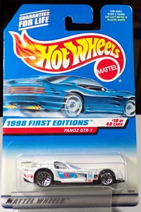 Hot Wheels Panoz GTR-1, White; 1998 First Editions Series 19 Of 40 MOSC - Picture 1 of 2