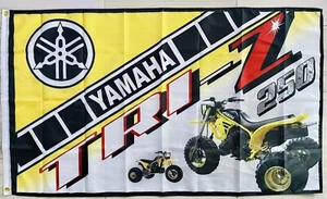 Yamaha Tri Z 250 ATV S ATC FLAG BANNER 1986 MAN CAVE GARAGE huffy torex atv - Imagen 1 de 1