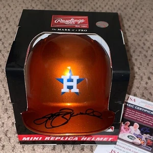 JEFF BAGWELL SIGNED MINI HELMET JSA AUTOGRAPH HOUSTON ASTRO BASEBALL RAWLINGS - Picture 1 of 6