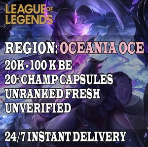 League of Legends OCE Pitufo Nivel 30 L Sin Clasificar Sin Verificar Entrega Instantánea SEGURA - Imagen 1 de 1