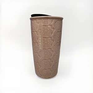 2018 Starbucks Limited Edition Ceramic Tumbler Pink Sakura Cherry Blossom - Picture 1 of 8