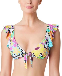 Bleu Rod Beattie Women's Color Crush Ruffled Bikini Top - Picture 1 of 6