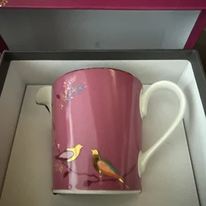 Sara Miller for Portmeirion London Chelsea 8 oz. Porcelain Cream Jug - Pink NIB - Picture 1 of 11