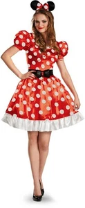 Licensed Disney Minnie Mouse Classic Women'S Adult Halloween Costume - Picture 1 of 3