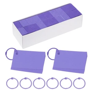 Tarjetas Flash Índice 3"x2" 3000 Piezas con Tarjeta de Estudio de 30 Anillos Tarjeta Índice Púrpura - Imagen 1 de 5