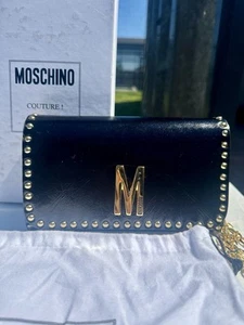 Moschino M-Studded Black Bag NWT - Picture 1 of 12