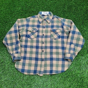 Vintage Woolrich Wool Shirt Womens S 20x24 Baggy Shacket USA - Picture 1 of 12