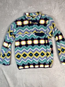 Patagonia Synchilla Snap-T Fleece Pullover Timber Twist Aztec Print S RAR - Bild 1 von 7