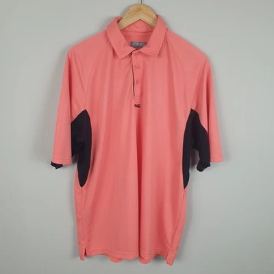 PING Polo Shirt Mens XL Pink Performance Golf Top Retro Designer Sportswear - Image 1 of 4