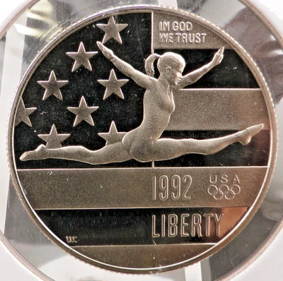 1992-S 50¢ United States Half Dollar Proof Cameo Olympics KM# 233 SP4716 - Image 1 of 2
