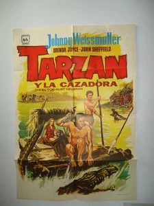 JOHNNY WEISSMULLER/TARZAN AND THE HUNTRESS/F2010/affiche espagnole - Picture 1 of 1