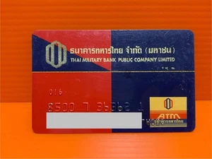 Siam888 Thai Military Bank Thailand ATM Credit Card Cash Card Expire Free Ship - Picture 1 of 2
