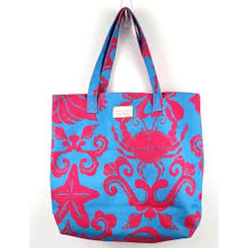 Bolso de Playa Lilly Pulitzer para Estee Lauder Azul Aqua Rosa Cangrejo Foto 1 de 1
