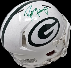 Casco Brett Farve Green Bay Packers firmato #4 velocità autentico certificato Radtke  - Foto 1 di 13