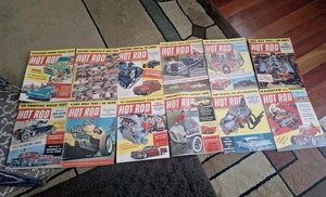 12tlg Lot Komplettsatz Hot Rod Magazin 1958 Nachlassfund Auto Car Roadster - Bild 1 von 23