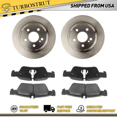 Kit de pastilhas de freio rotores de freio traseiros OE para 2003-2006 Mercedes-Benz CL500 S430 S500 - Imagem 1 de 4