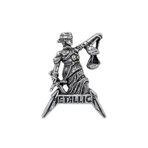 Alchemy Rocks Metallica: Justice for All Pin Badge -Brand New - Picture 1 of 1