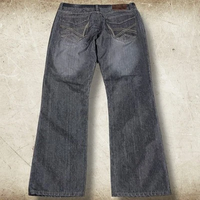 Jeans holgados de pierna ancha 36x32 metálicos brillantes hip hop vintage Y2K Old Skool para hombre Foto 1 de 4