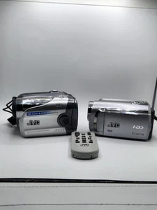 2 JVC Cameras Everio HDD GZ-MG630SU Digital video Camera GR-DA30U Untested - Picture 1 of 24
