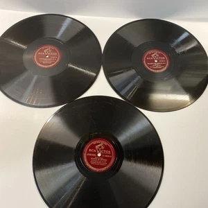 Lot 3 Vintage Classical RCA VICTOR Red Seal Records 12” 78rpm See Pictures #1 - Bild 1 von 13