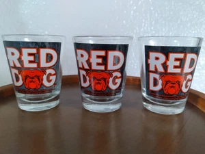 LOTE DE 3 VASOS DE CHUPITO DE CERVEZA RED DOG - Imagen 1 de 1