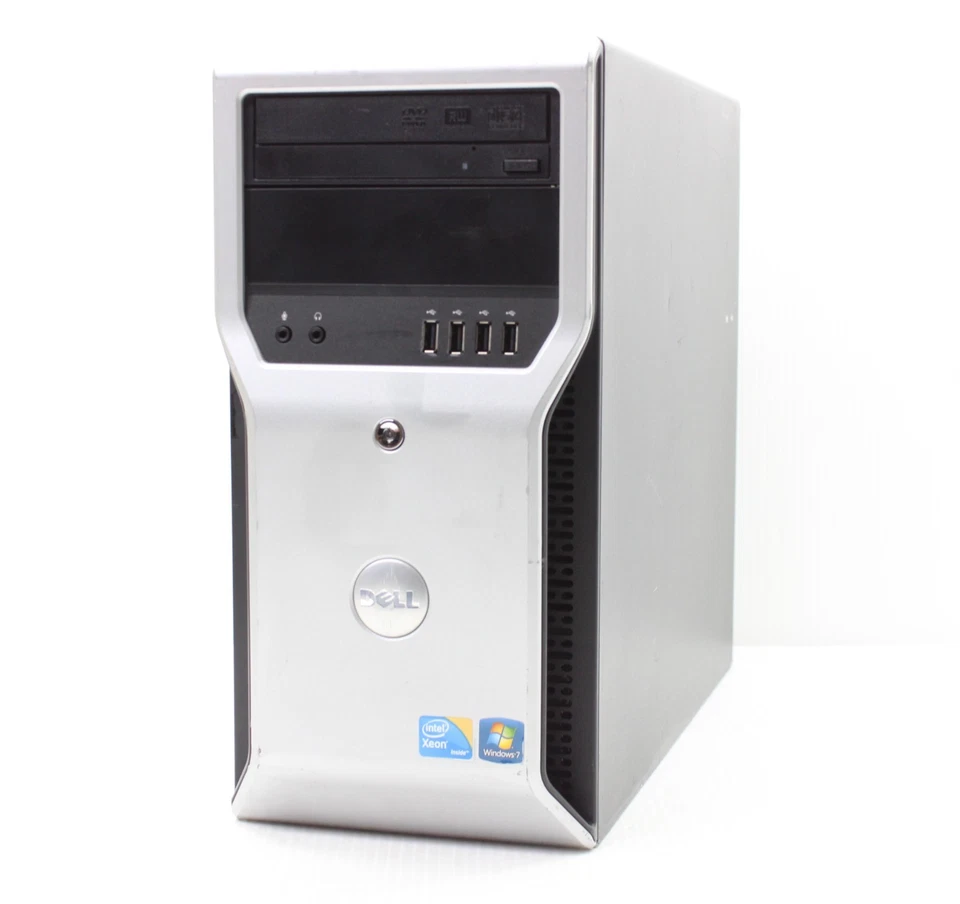 Dell Precision T1600 Windows 11 PC Xeon E3 1270 12GB RAM 256GB SSD ATI FirePro - Image 1 of 4