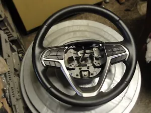 2019-22 Jeep Grand Cherokee WK Black Leather Steering Wheel,Heated,Radio 72K - Foto 1 di 12