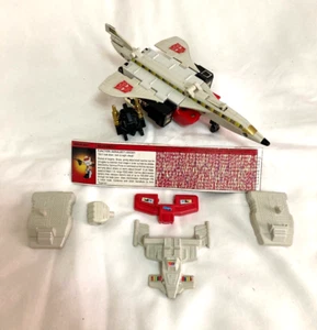 Transformers G1 Aerialbot Silverbolt Near Complete w/ Tech Specs Card - Picture 1 of 18