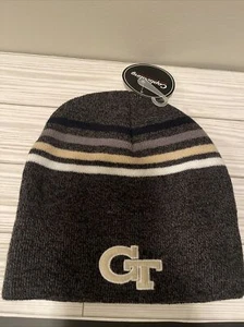 Georgia Tech Unisex Captivating Brand Logo Beanie - Grau/Gold - Neu mit Etikett - Bild 1 von 4