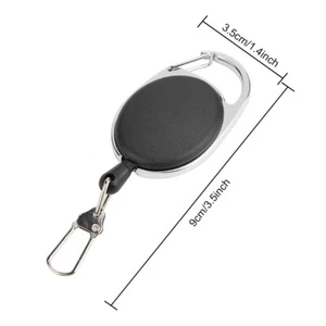 (5pcs)60cm Nylon Wire Rope Retractable Key Chain Stretching Keys Clasp LJ - Picture 1 of 12
