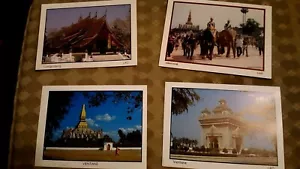 4 vintage Vientiane, postcards - Picture 1 of 2