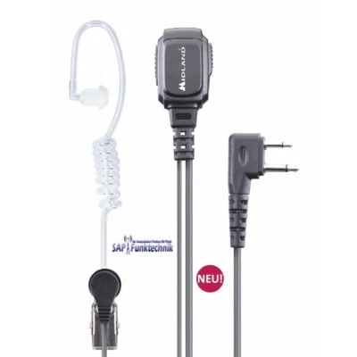 Midland MA 31-L Pro Security Headset für Midland G7 Pro /G9Pro/Alan 42DS