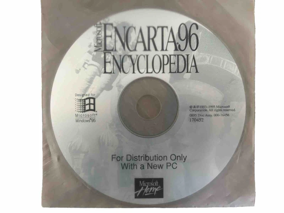 Microsoft Home Encarta 96 Encyclopedia for Windows 95 PC. DISC ONLY 170452 - Image 1 of 1