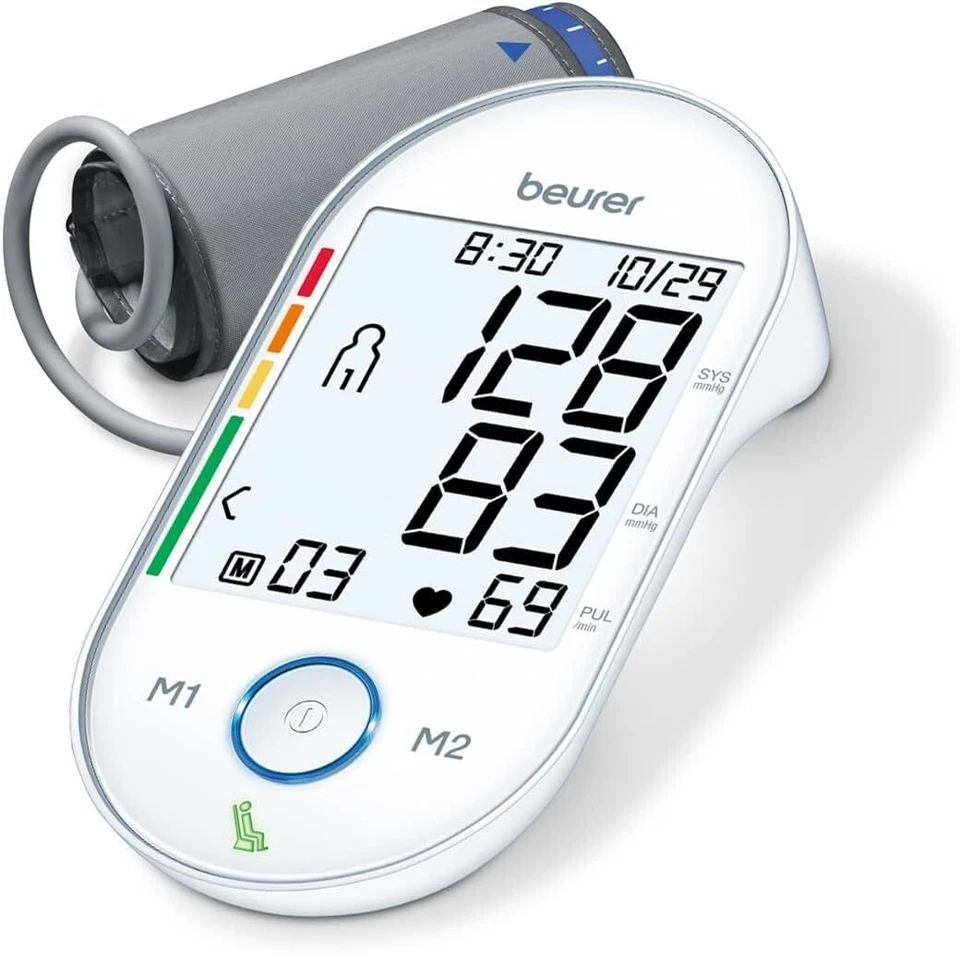 Beurer Upper Arm Blood Pressure Monitor & Cuff Automatic Portable BM55