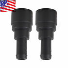 2 Pcs Heater Core Coolant Hose Connector For 2001-2004 Sierra 350 For Cadillac