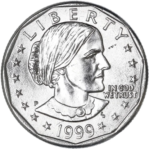 1999 P Susan B Anthony BU Dollar US Mint Coin Cover