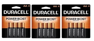3 ~ Duracell Power Boost Ingredients CopperTop AA 1.5V Alkaline Batteries 4 pk - Picture 1 of 2