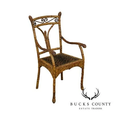 Antiguo sillón victoriano inglés del siglo XIX Foto 1 de 4