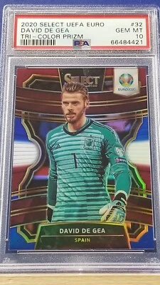 David De Gea - 2020 Select UEFA Euro Tri-Color  Prizm   PSA 10 - Image 1 of 2